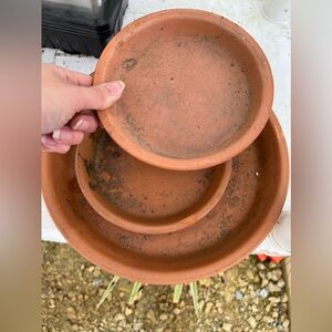 3 Plant Saucers